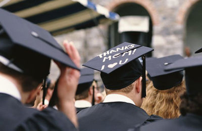 a group of graduates with their caps