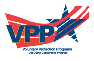 a logo with a star and text