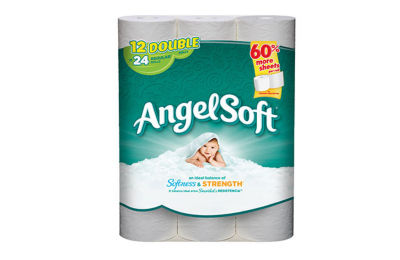 a roll of toilet paper