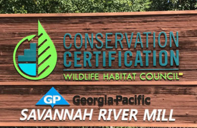 a sign with text on it