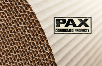 a close-up of a corrugated cardboard