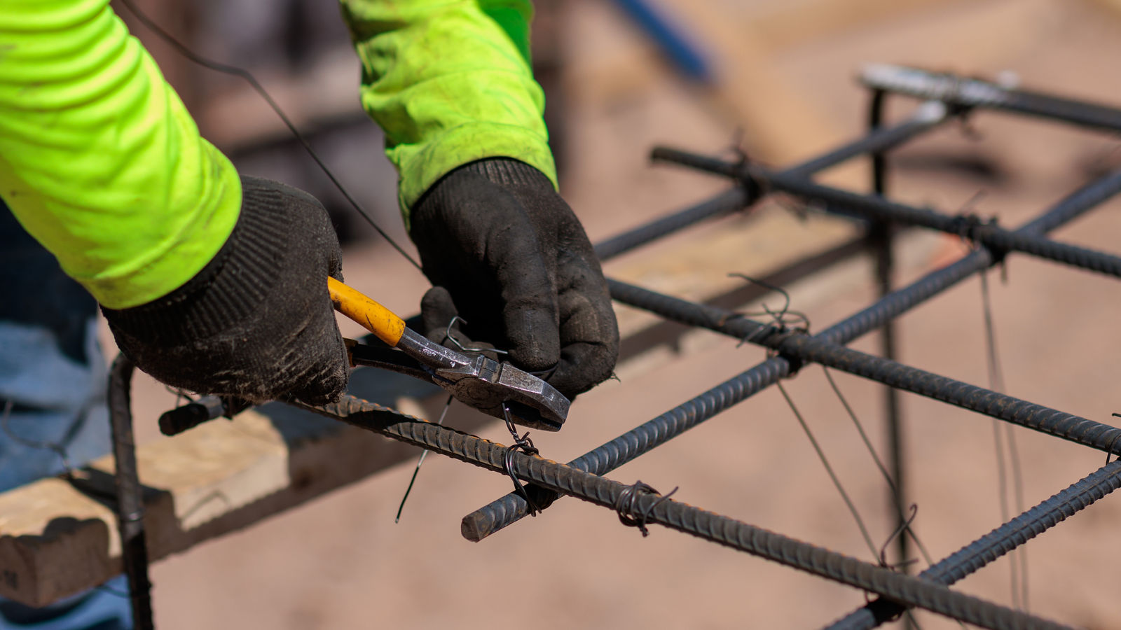 a person holding a tool