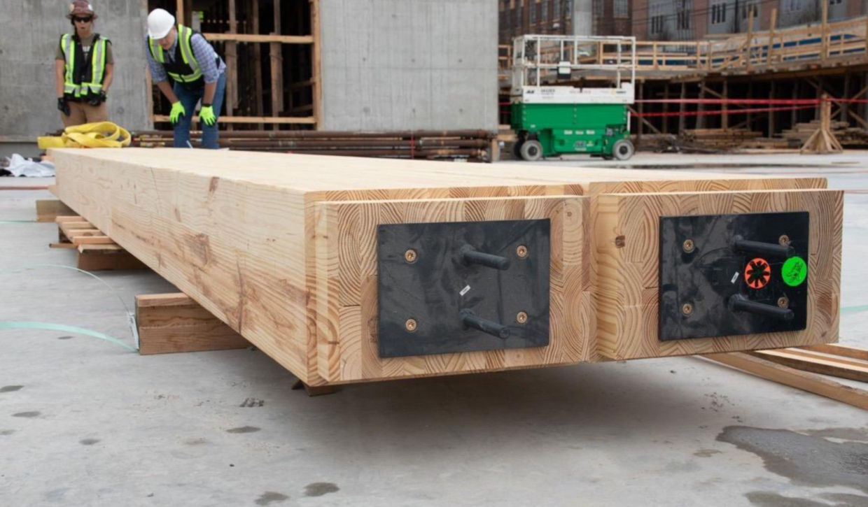 Delivery of the first beams officially arrived at Ponce City Market in Atlanta