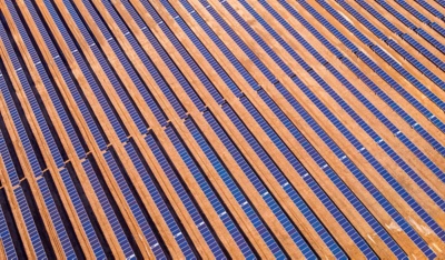 a solar panels on a roof