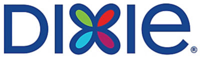 a logo with a flower