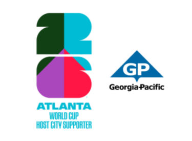 a group of logos with text