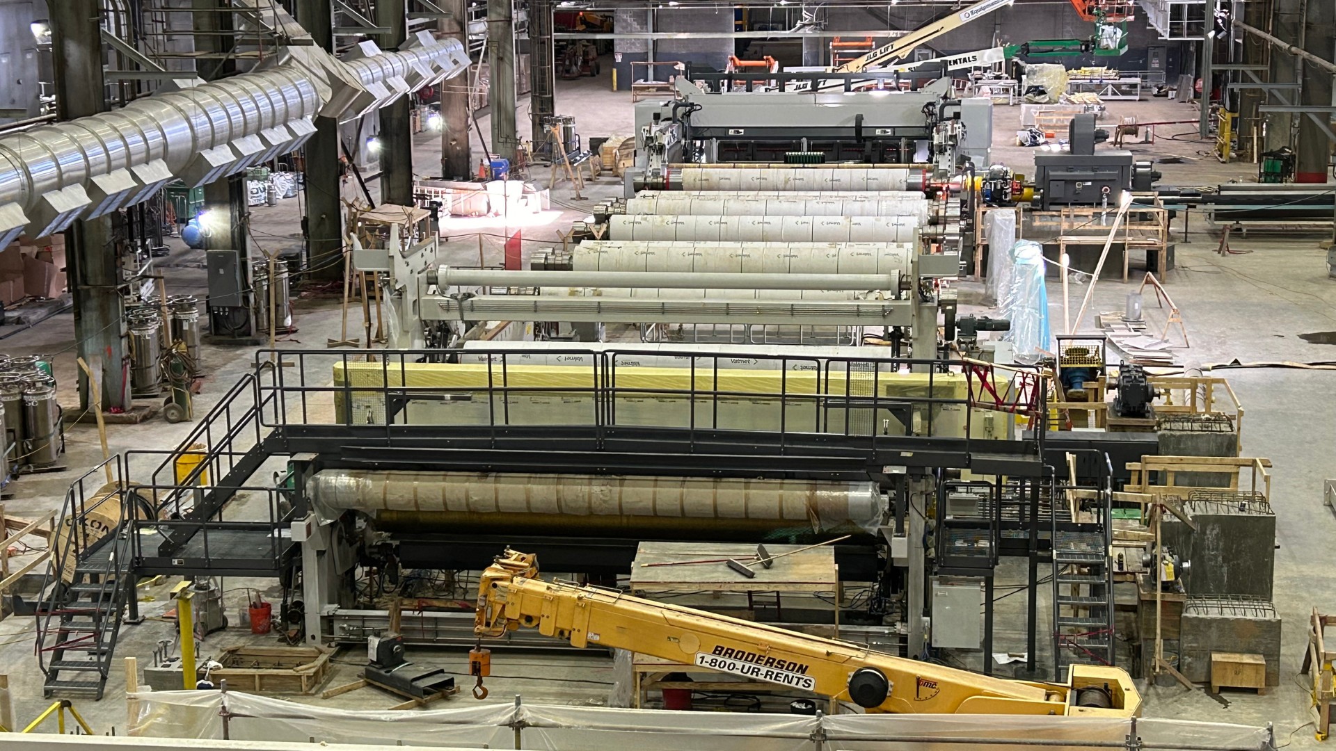 Photo of new equipment at the Alabama River Cellulose Mill. 