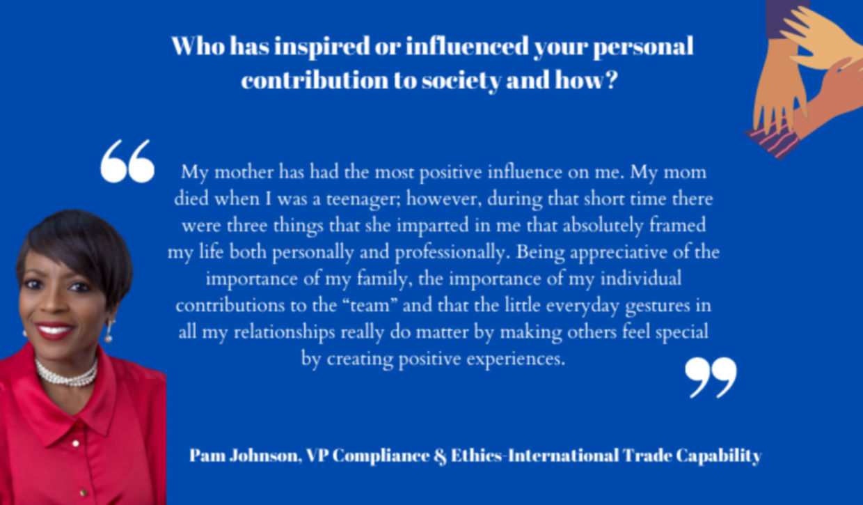 Pam Johnson, VP Compliance & Ethics-International Trade Capability