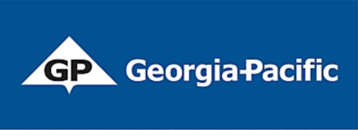 Georgia-Pacific Horizontal Logo Black on White