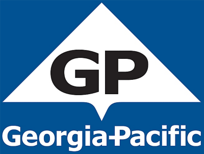Georgia-Pacific Logo Stacked Black on White
