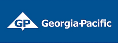 Georgia-Pacific Logo Horizontal Blue on White