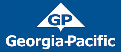 Georgia-Pacific Logo Blue on White
