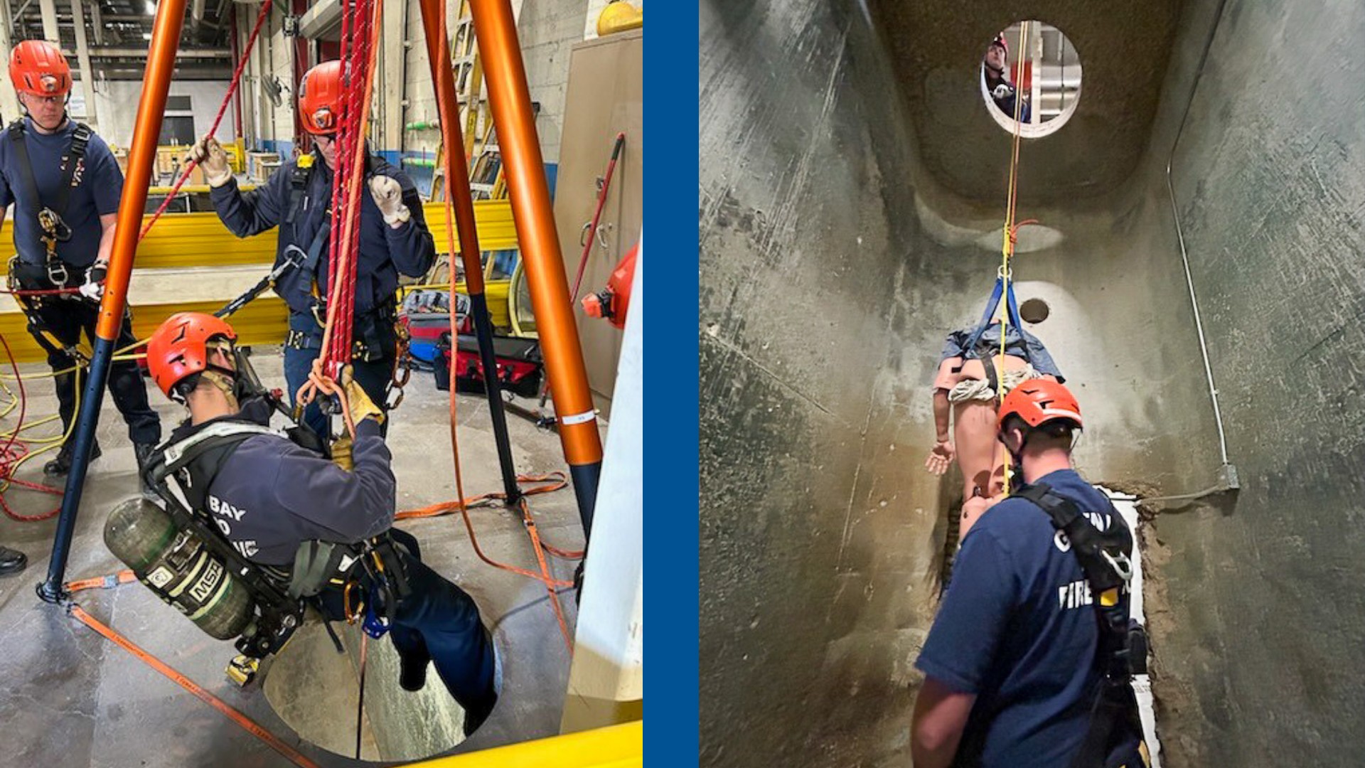 First responders from Green Bay, Wis., and surrounding communities conduct training at Georgia-Pacific