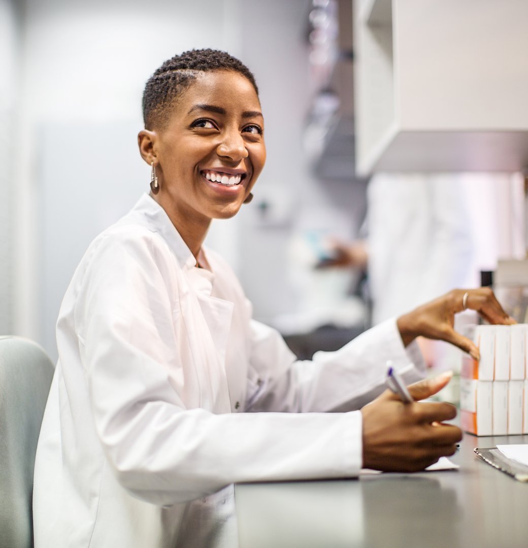 Woman working in a laboratory