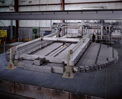 a man standing in a factory