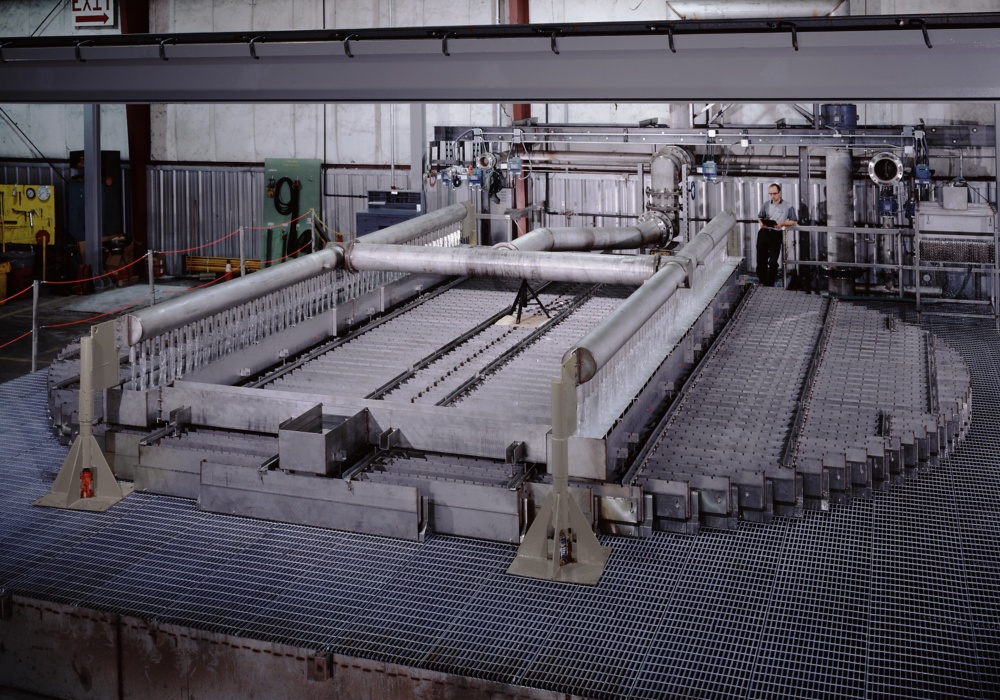 a man standing in a factory