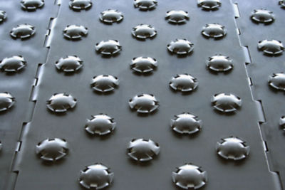 a close-up of a metal surface