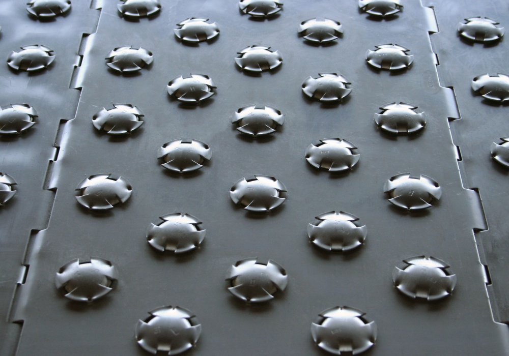 a close-up of a metal surface