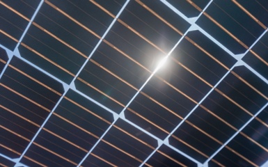 a close-up of a solar panel
