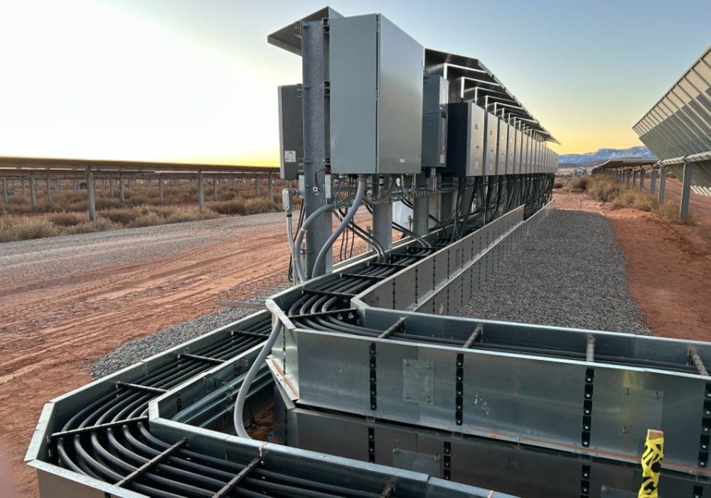 a close-up of a power plant