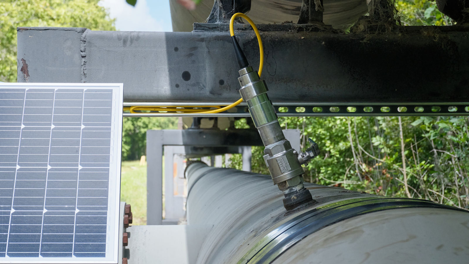 a solar panel and a machine