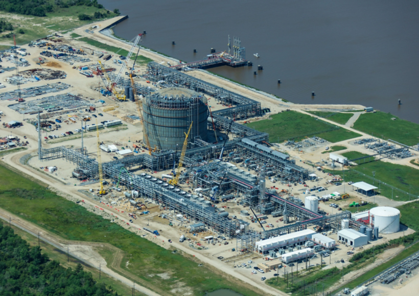 an aerial view of a factory
