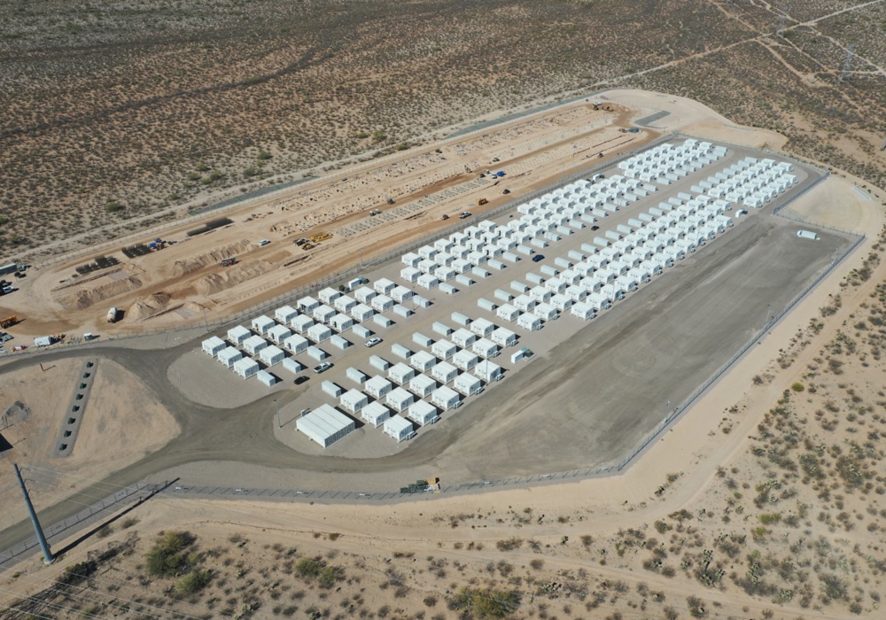 aerial view of a large field of tents