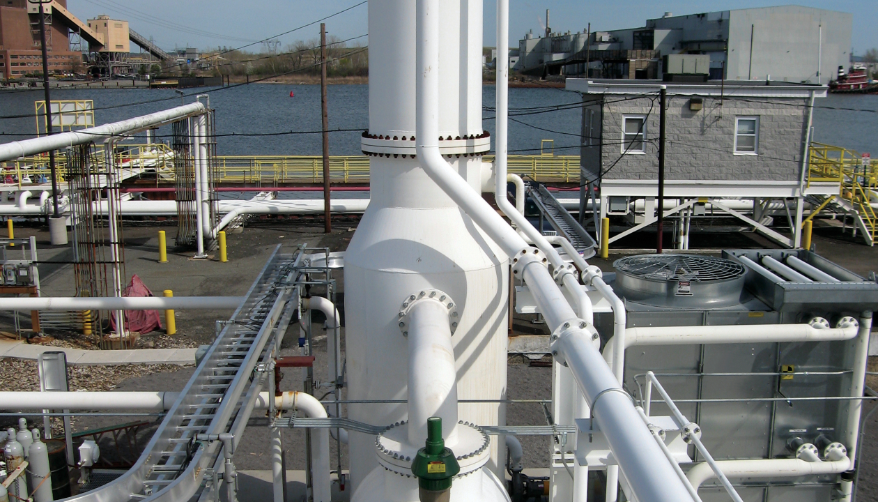 a close-up of a white machine