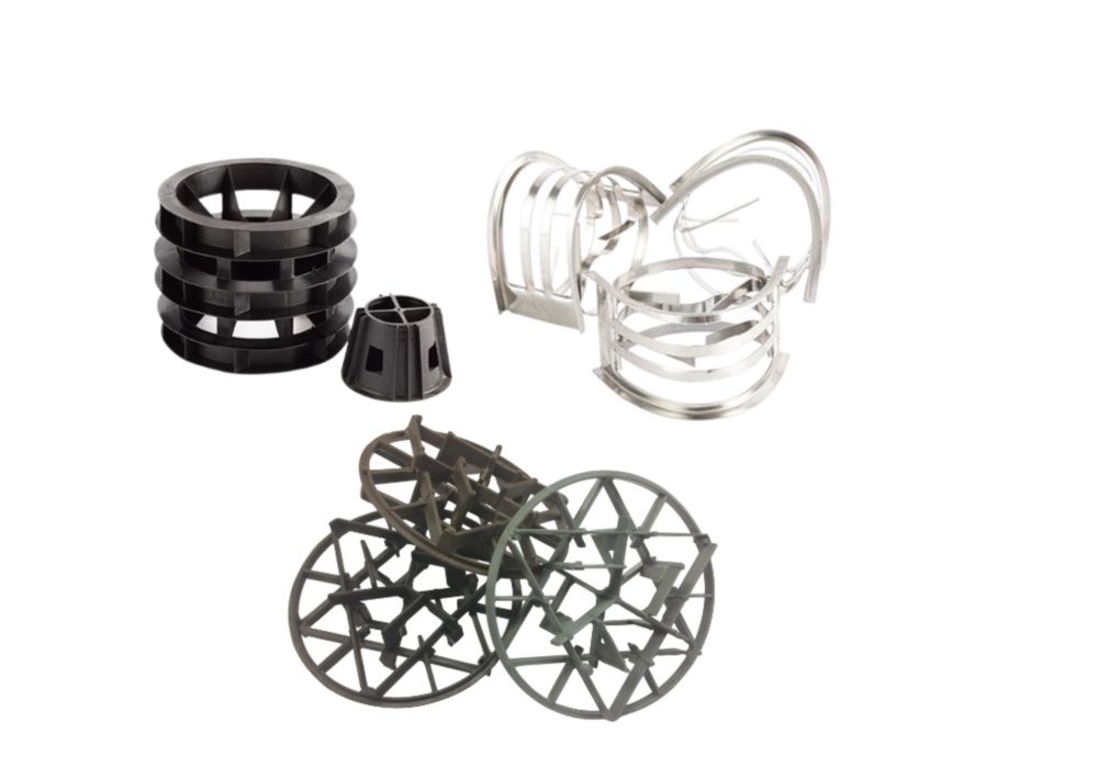 several metal objects on a white background