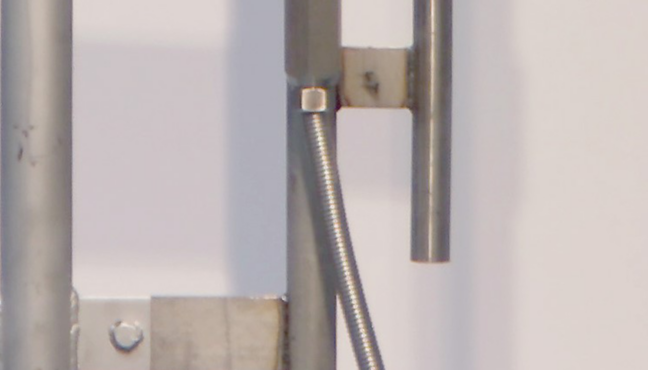 a close up of a door handle