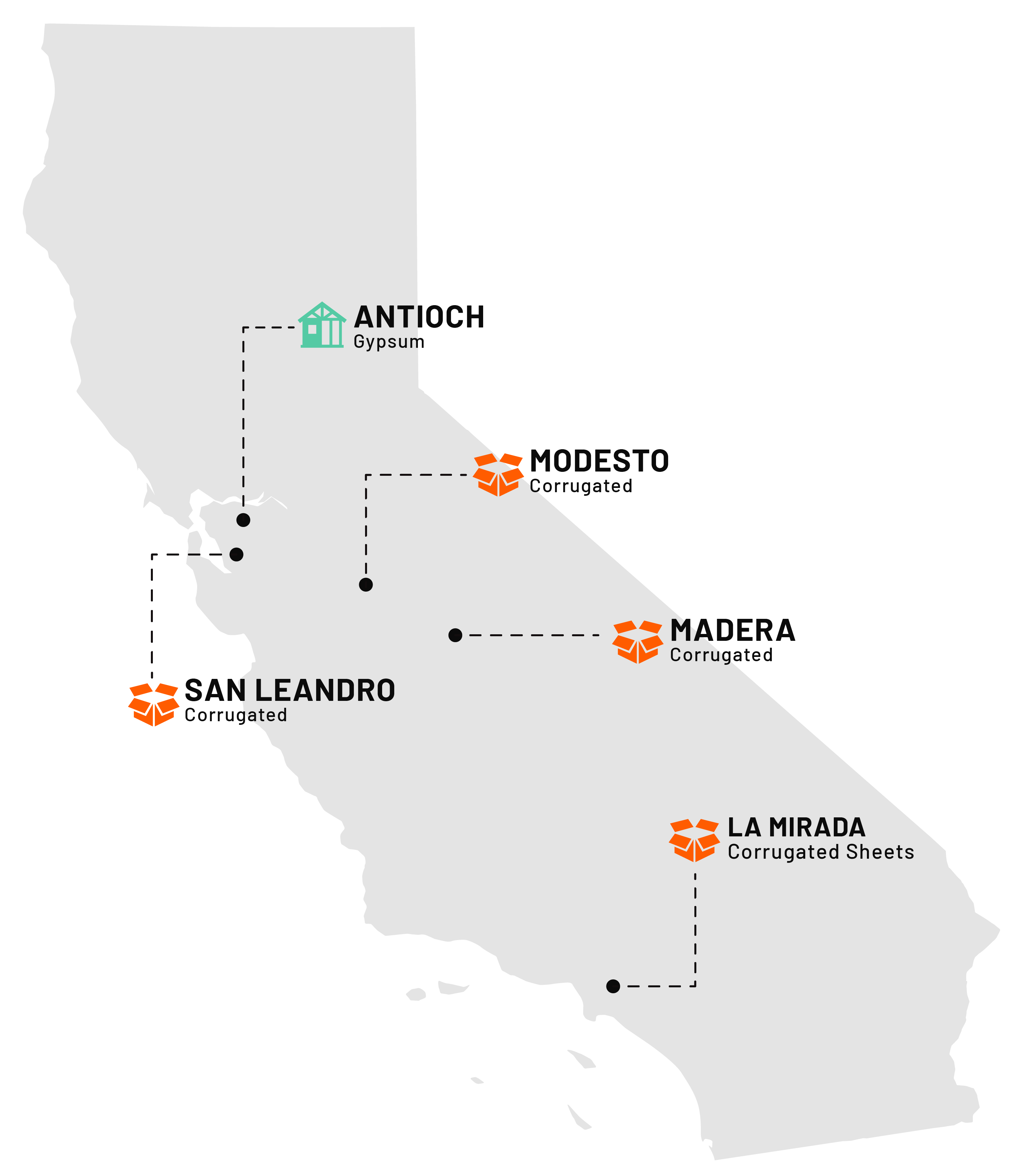 a map of the state of california