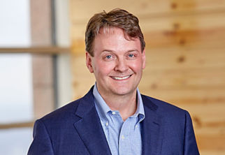 a man in a blue suit