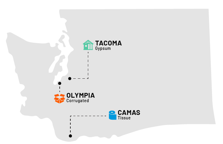 a map of the state of washington