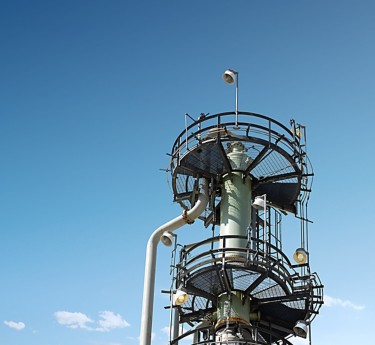 a close-up of a tower