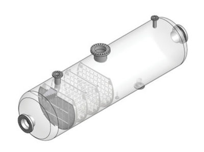 a transparent cylinder with a couple of holes