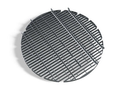 a close-up of a metal grate