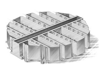 a drawing of a metal structure