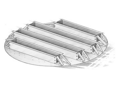 a drawing of a metal structure