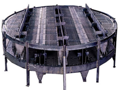 a large metal object with metal grate