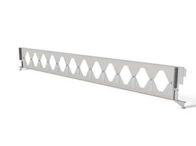 a long white metal bar