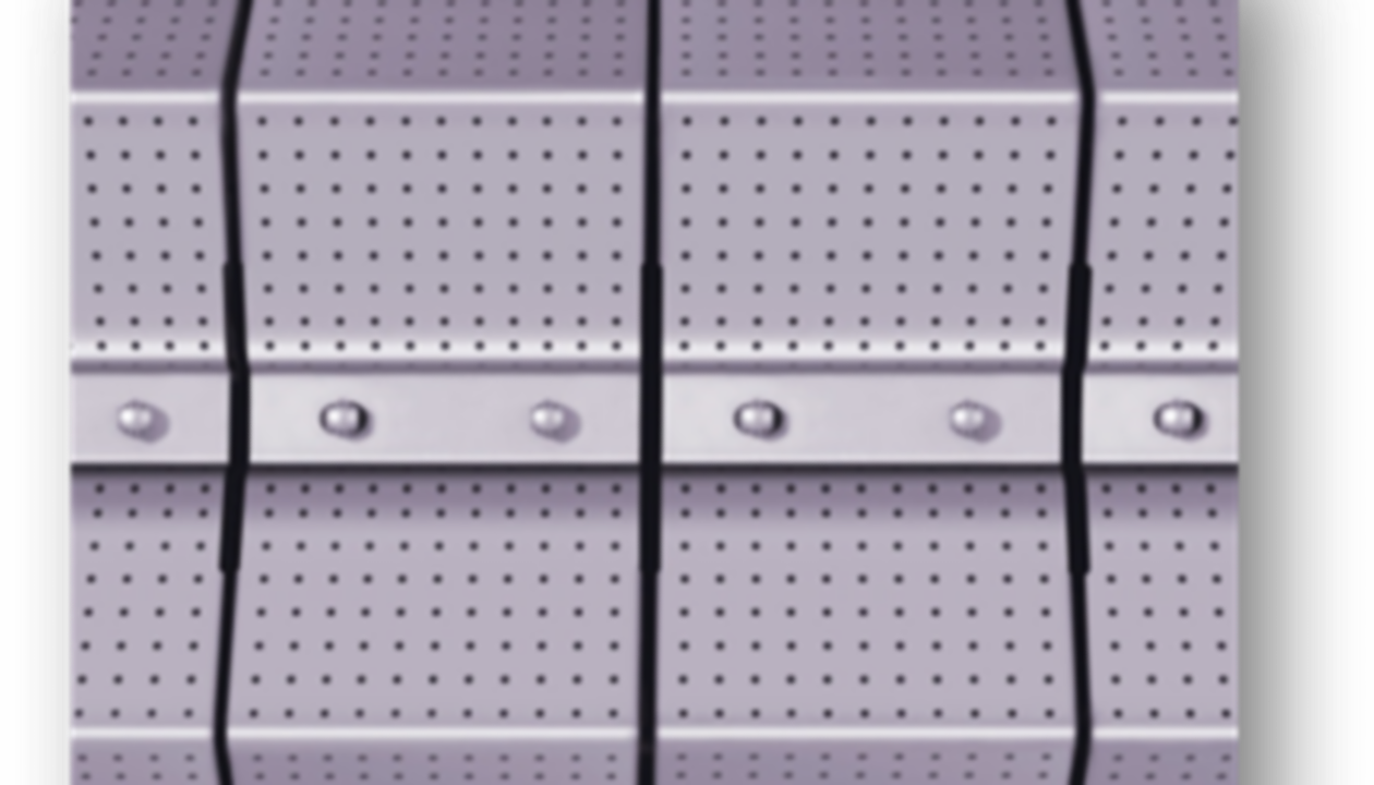 a close-up of a metal panel