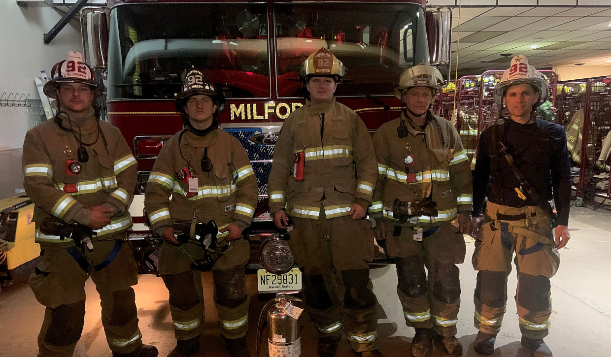 Milford Fire Company volunteer firefighters 