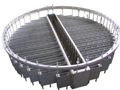 a circular metal object with a circular object