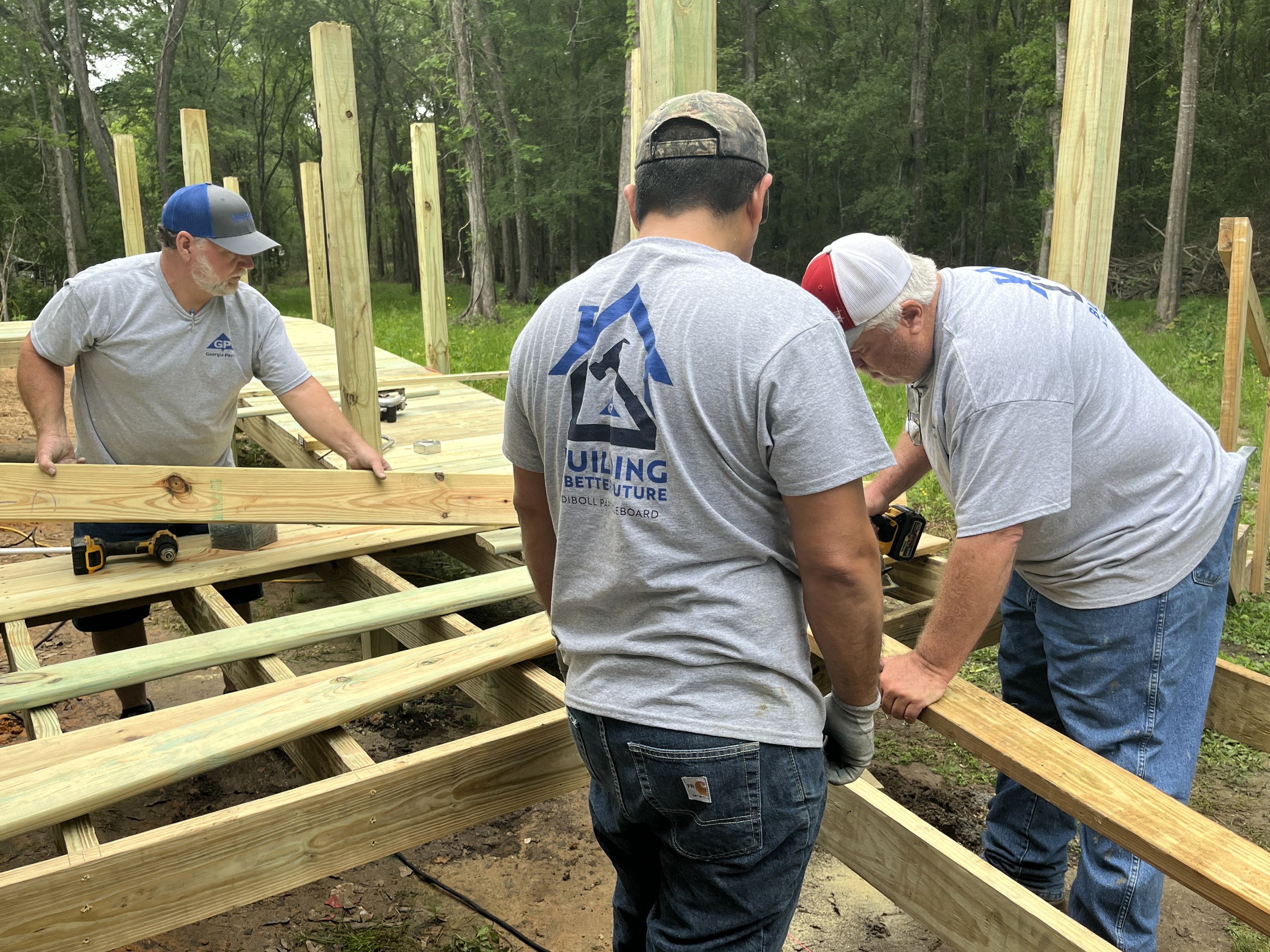 From left to right, Bruce Thompson, Lee Tamez, and Andy Parish.