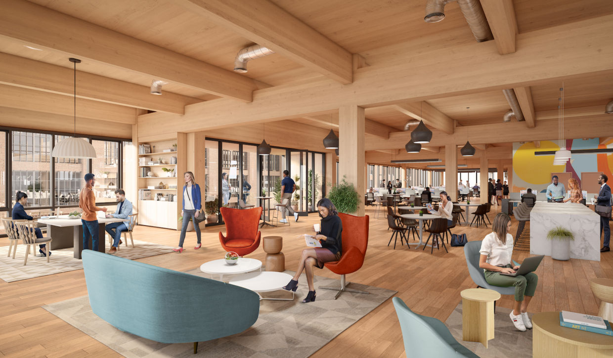 Rendering of Ponce City market mass timber project. 