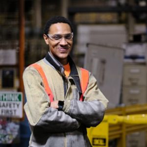 a man in a factory