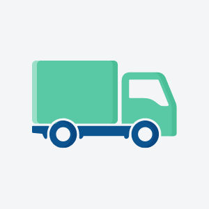 a green and blue truck