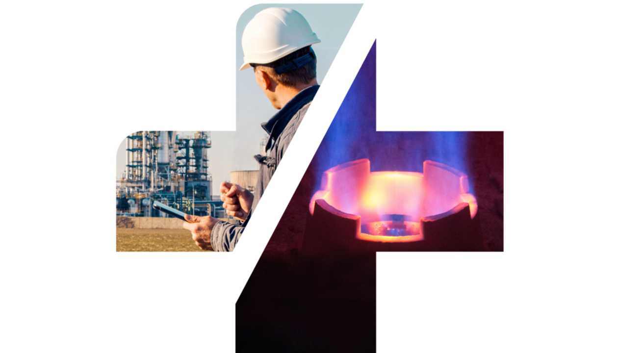 a man in a hard hat and a white helmet